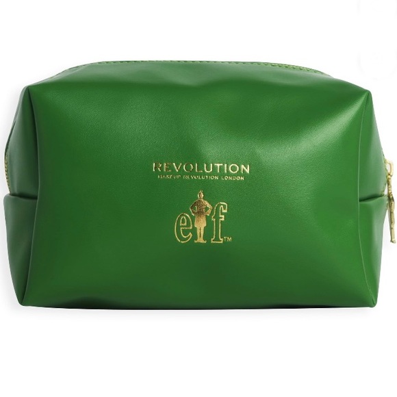 NWT! Elf on the shelf Son of a Nutcracker green makeup bag ELF x Revolution - Picture 4 of 8